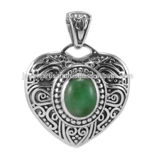 Chrysoprase Edelstein 925 Sterling Silber Anhänger Schmuck